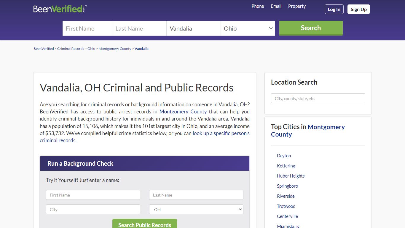 Vandalia Public Records (OH) - Court & Criminal Records ...